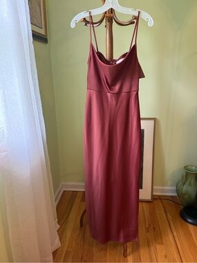 bhldn mariella high neck satin maxi dress BHLDN Mariella High-Neck Satin Maxi Dress